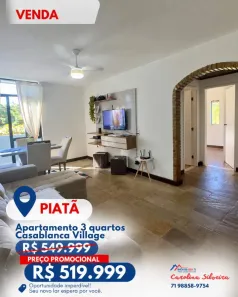 Apartamento com 3 Quartos à venda, 86m² no Piatã, Salvador