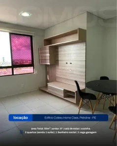 Apartamento com 2 Quartos para alugar, 55m² no Centro, Petrolina