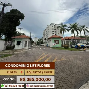 Apartamento com 3 Quartos à venda, 50m² no Flores, Manaus