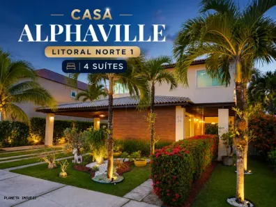 Casa de Condomínio com 4 Quartos para alugar, 327m² no Alphaville (Abrantes), Camaçari