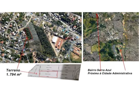 Lote/Terreno à venda, 1970m² no Serra Azul, Vespasiano