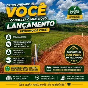 Lote/Terreno à venda, 500m² no Tijuco Preto(Caucaia do Alto), Cotia