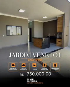 Casa com 3 Quartos à venda, 152m² no Jardim Veneto I, Sertãozinho