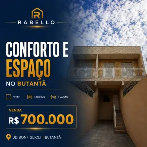 Sobrado com 3 Quartos à venda, 120m² no Rio Pequeno, São Paulo