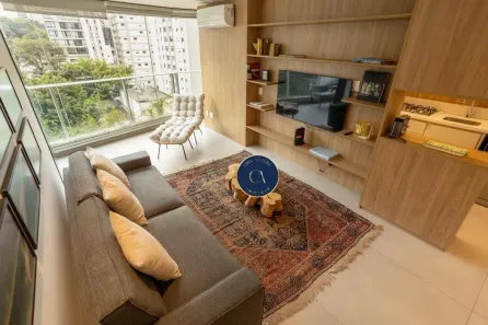 Apartamento com 2 Quartos para alugar, 98m² no Santo Amaro, São Paulo