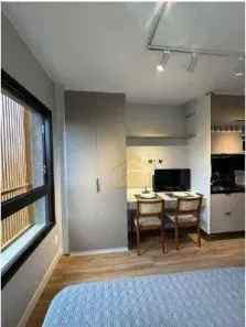 Apartamento com 1 Quarto para alugar, 21m² no Moema, São Paulo