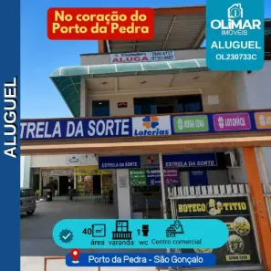Sala Comercial com 1 Quarto para alugar, 40m² no Porto da Pedra, São Gonçalo