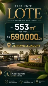 Lote/Terreno à venda, 553m² no Jacuhy, Serra