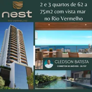 Apartamento com 3 Quartos à venda, 75m² no Rio Vermelho, Salvador