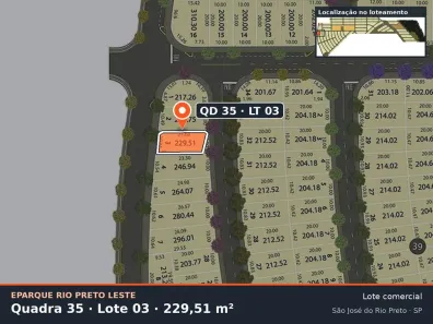 Lote/Terreno à venda, 230m² no Loteamento Residencial Luz da Esperança, São José do Rio Preto