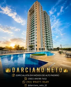 Apartamento com 3 Quartos para alugar, 92m² no Ponta Negra, Manaus