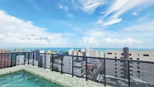 Apartamento com 1 Quarto à venda, 25m² no Ponta de Campina, Cabedelo