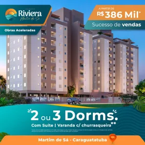 Apartamento com 2 Quartos à venda, 61m² no Martim de Sá, Caraguatatuba