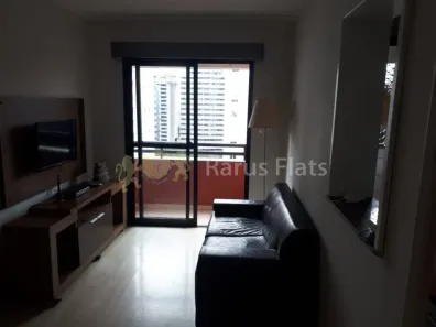 Flat com 1 Quarto para alugar, 42m² no Cidade Monções, São Paulo
