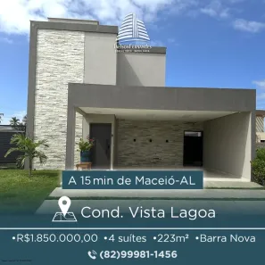 Casa de Condomínio com 4 Quartos à venda, 223m² no Barra Nova, Barra Nova