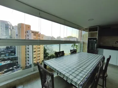 Apartamento com 3 Quartos para alugar, 110m² no Jardim Astúrias, Guarujá