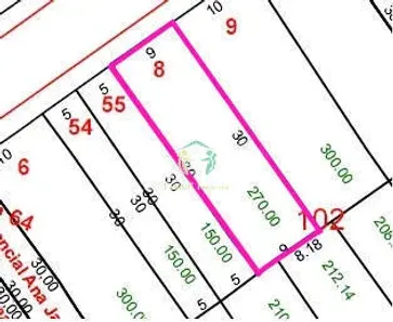 Lote/Terreno à venda, 270m² no Vila Scarpelli, Santo André