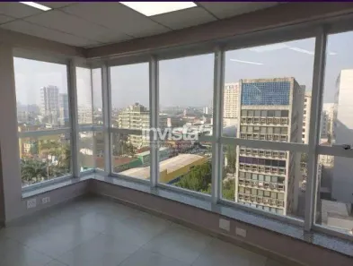 Sala Comercial para alugar, 104m² no Vila Mathias, Santos