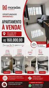 Apartamento com 2 Quartos à venda, 50m² no Parque Rosário, Campos dos Goytacazes