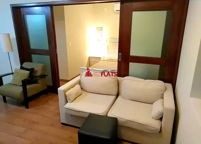 Flat com 1 Quarto para alugar, 40m² no Itaim Bibi, São Paulo