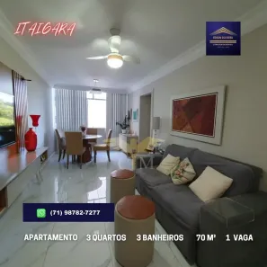 Apartamento com 3 Quartos à venda, 70m² no Itaigara, Salvador
