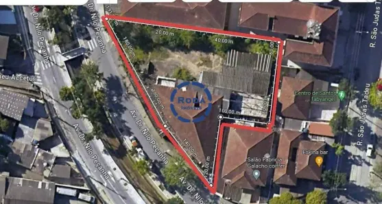 Lote/Terreno à venda, 1600m² no Marapé, Santos