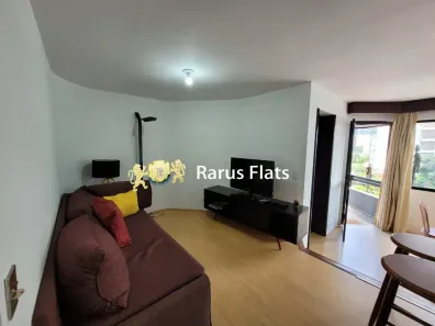 Flat com 1 Quarto para alugar, 48m² no Cidade Monções, São Paulo