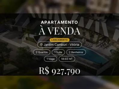 Apartamento com 2 Quartos à venda, 59m² no Jardim Camburi, Vitória
