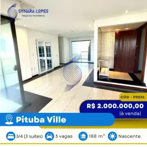 Apartamento com 3 Quartos à venda, 188m² no Pituba, Salvador