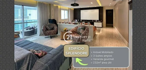 Apartamento com 3 Quartos à venda, 232m² no Alphaville Centro Industrial e Empresarial/Alphaville., Barueri