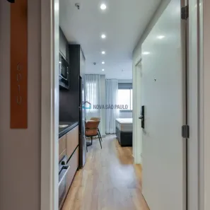 Apartamento com 1 Quarto para alugar, 21m² no Indianópolis, São Paulo