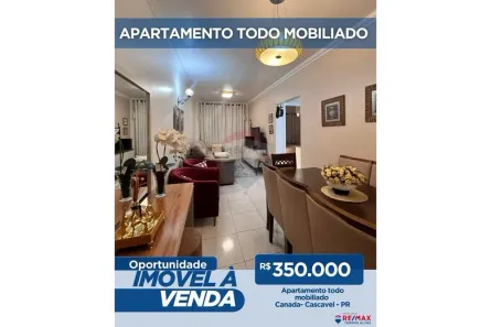 Apartamento com 2 Quartos à venda, 56m² no Canadá, Cascavel