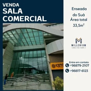 Sala Comercial à venda, 33m² no Enseada do Suá, Vitória