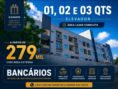 Apartamento com 1 Quarto à venda, 36m² no Bancários, João Pessoa