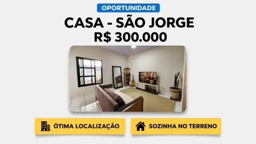 Casa com 3 Quartos à venda, 120m² no São Jorge, Uberlândia