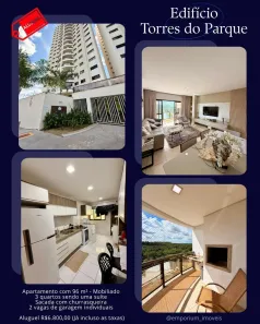 Apartamento com 3 Quartos para alugar, 96m² no Jardim Santa Marta, Cuiabá