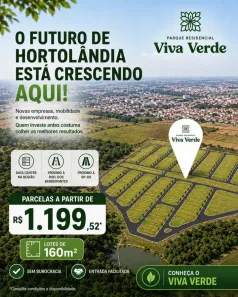 Lote/Terreno à venda, 160m² no Loteamento Jardim Vila Verde, Hortolândia
