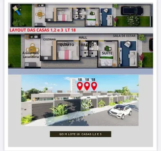 Casa com 3 Quartos à venda, 85m² no Setor Maysa, Trindade