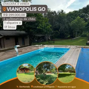 Fazenda/Sítio com 4 Quartos à venda, 56628m² no Vianópolis, Vianópolis