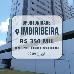 Apartamento com 2 Quartos à venda, 45m² no Imbiribeira, Recife
