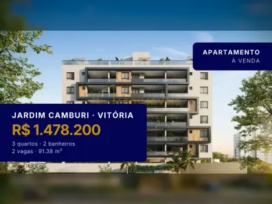 Apartamento com 3 Quartos à venda, 91m² no Jardim Camburi, Vitória
