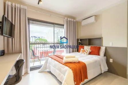 Apartamento com 1 Quarto para alugar, 31m² no Santo Amaro, São Paulo