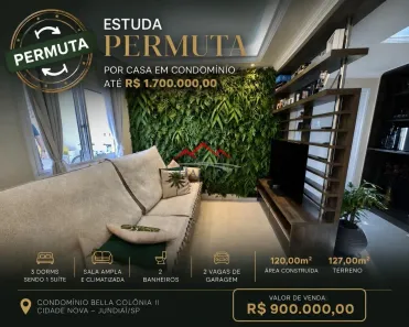 Casa com 3 Quartos à venda, 120m² no Cidade Nova, Jundiaí