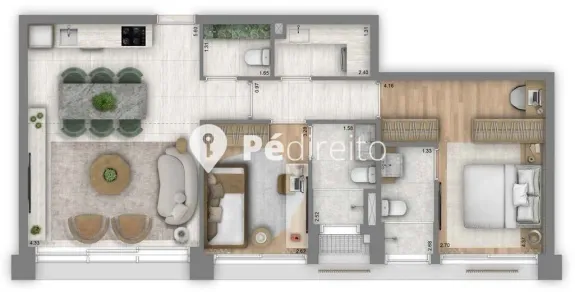 Apartamento com 2 Quartos à venda, 80m² no Itaim Bibi, São Paulo