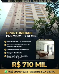 Apartamento com 3 Quartos à venda, 82m² no Cidade Alta, Cuiabá
