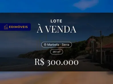Lote/Terreno à venda, 351m² no Marbella, Serra