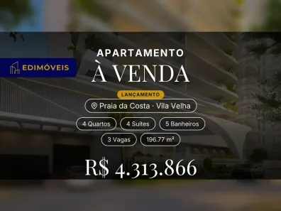Apartamento com 4 Quartos à venda, 196m² no Praia da Costa, Vila Velha