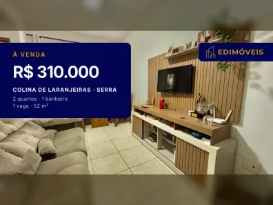 Apartamento com 2 Quartos à venda, 52m² no Colina de Laranjeiras, Serra