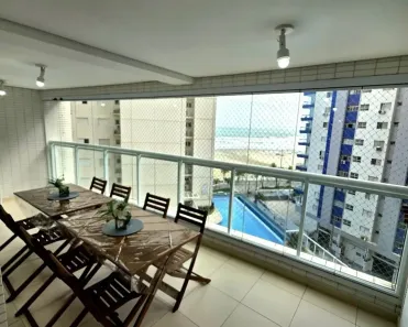 Apartamento com 2 Quartos para alugar, 80m² no Guilhermina, Praia Grande