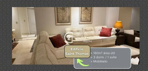 Apartamento com 3 Quartos para alugar, 160m² no Alphaville Centro Industrial e Empresarial/Alphaville., Barueri